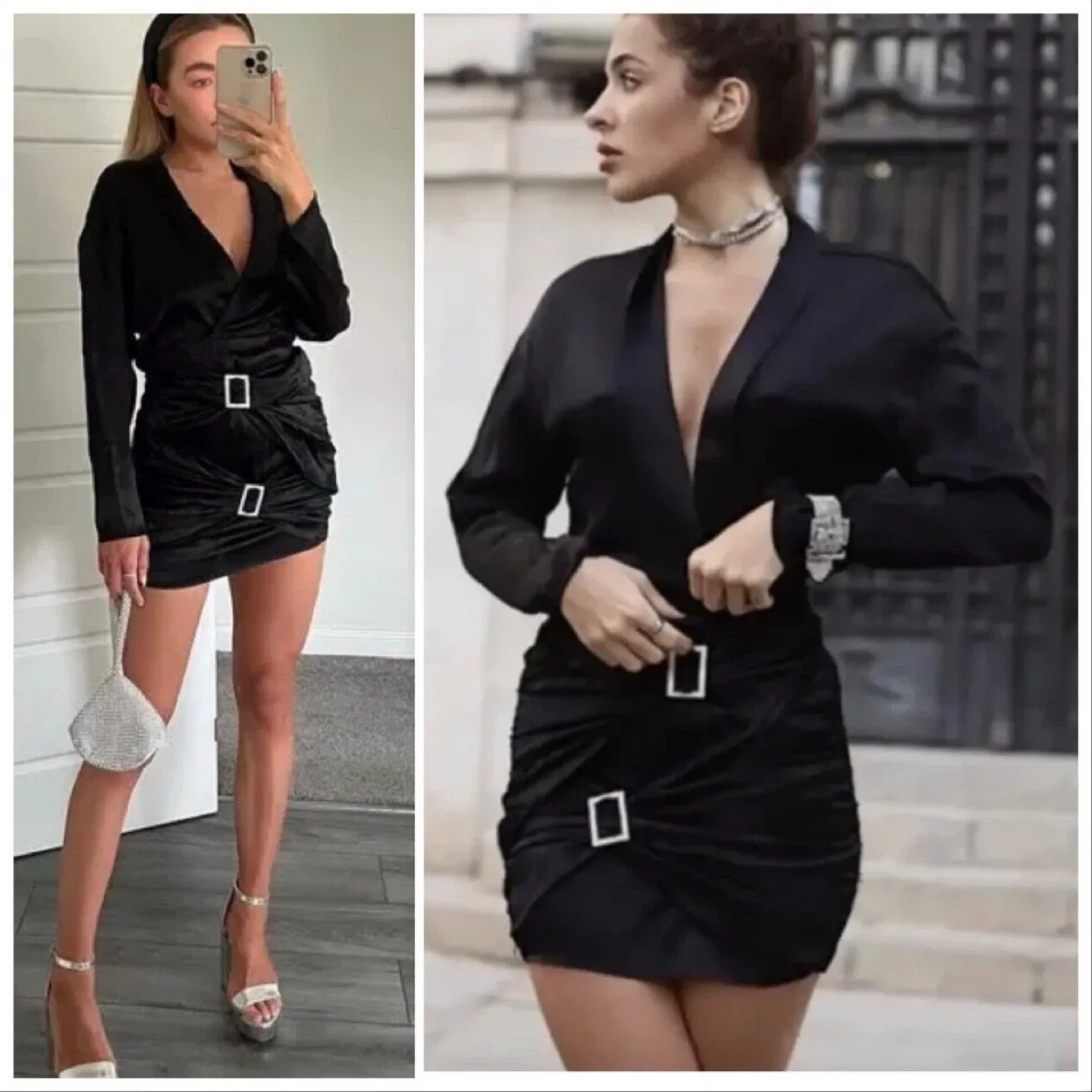 Zara Black Mini Dress image indicator(2)