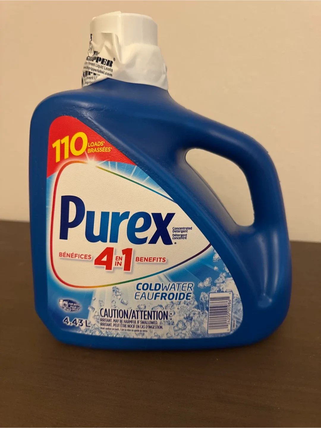 Purex 4-in-1 Coldwater Liquid Laundry Detergent 4.43L