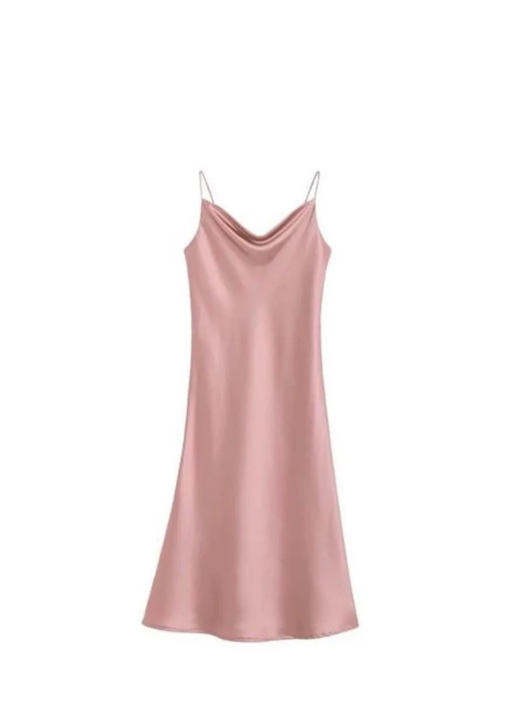 Pink Satin Slip Dress image indicator(2)