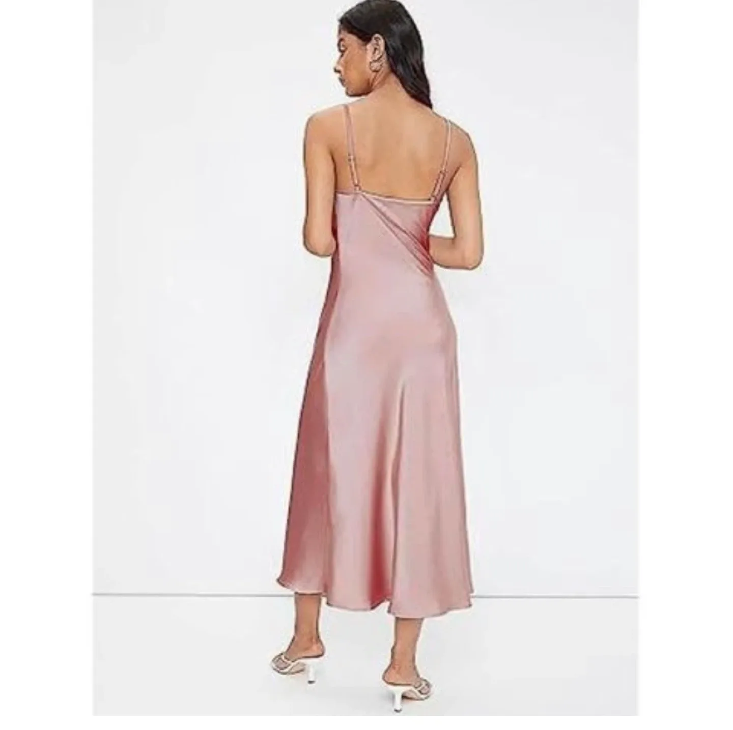 Pink Satin Slip Dress image indicator(3)