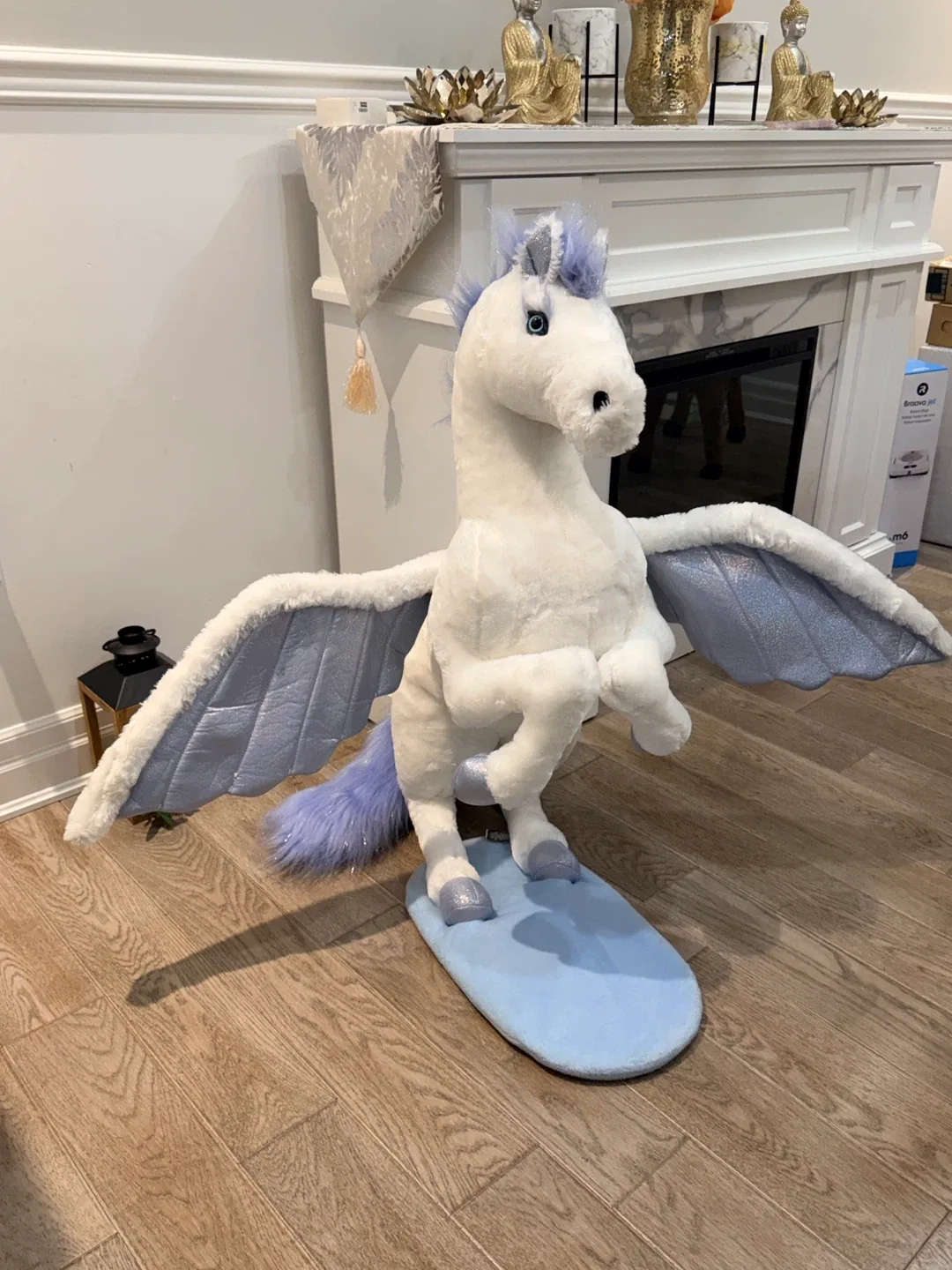 Large Pegasus White Plush Toy by Melissa & Doug image indicator(4)