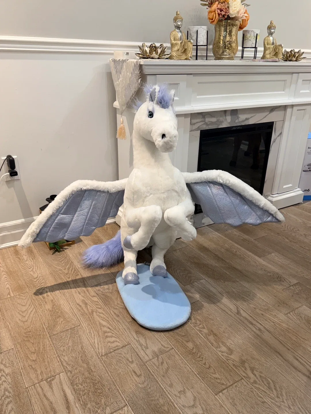 Large Pegasus White Plush Toy by Melissa & Doug image indicator(9)