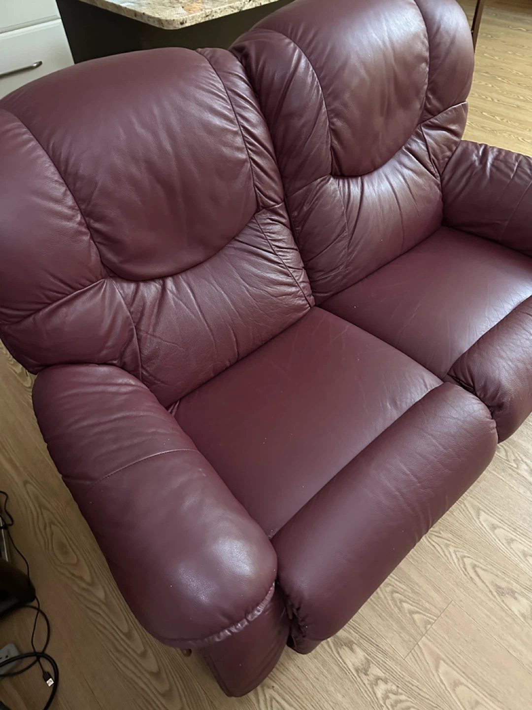 La-Z-Boy Genuine Leather Reclining Loveseat (CAN DELIVER) - photo 4