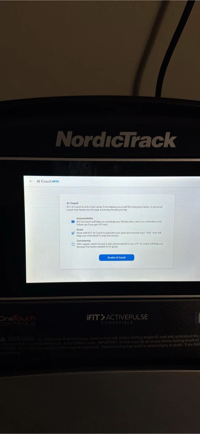 NordicTrack C1000 Folding Treadmill Touchscreen - photo 5