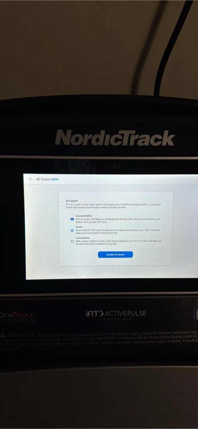 NordicTrack C1000 Folding Treadmill Touchscreen image indicator(5)
