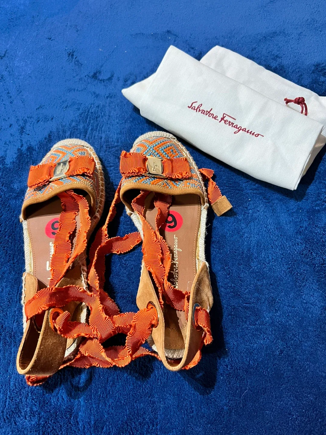 Salvatore Ferragamo Espadrille Sandals - Size 6 image indicator(4)