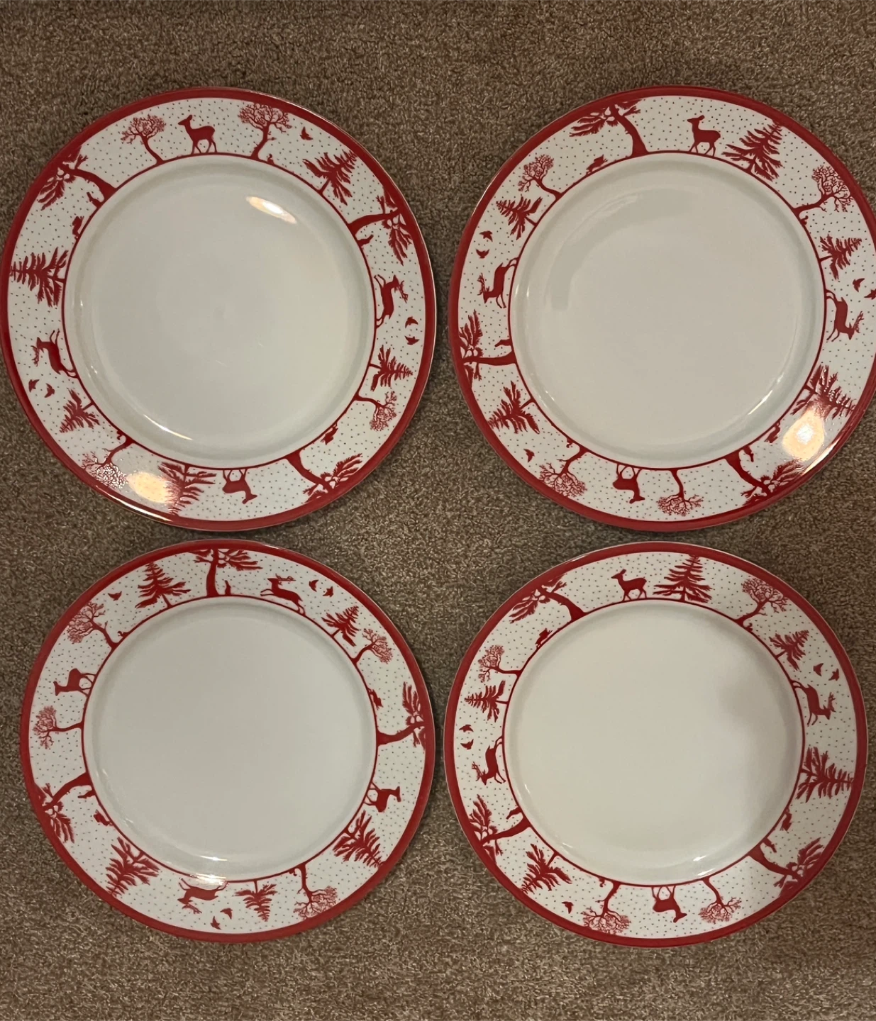 PC Winter Forest Plates - Set of 4 #Cleanout - photo 2