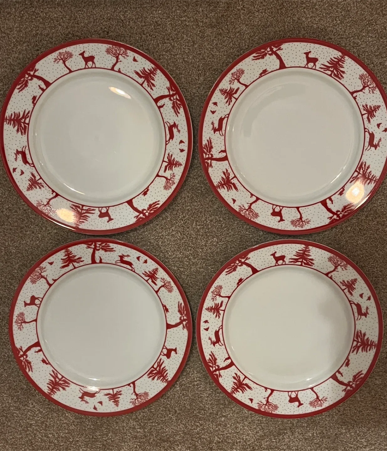 PC Winter Forest Plates - Set of 4 #Cleanout image indicator(2)