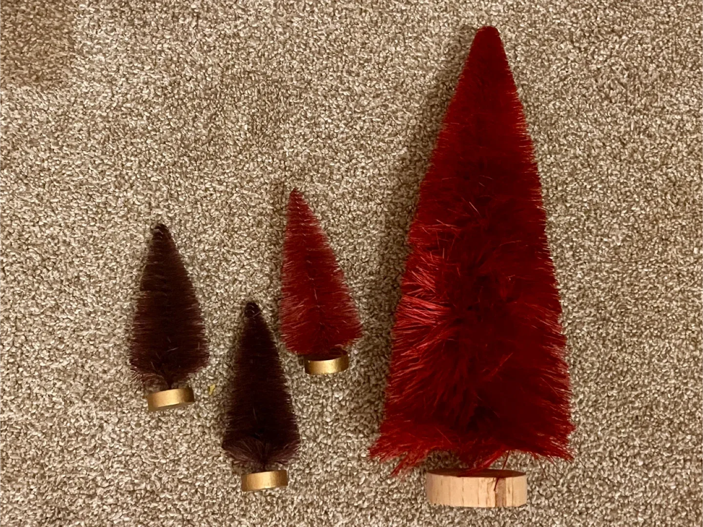 Mini Christmas Trees - Red