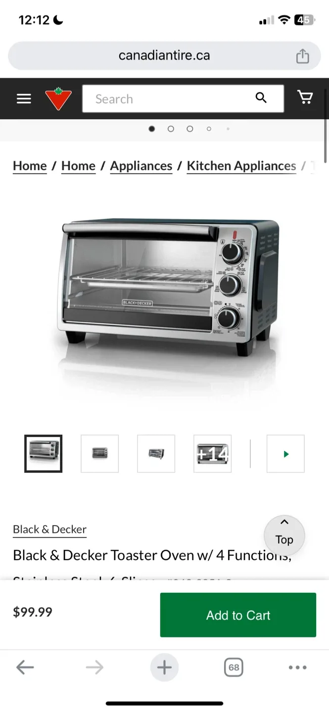 Toaster Oven - Black & Decker