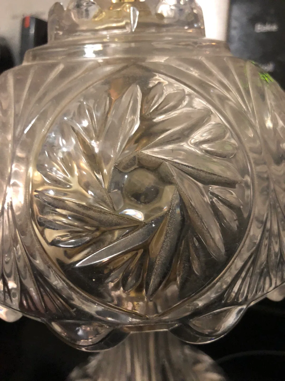 Vintage Lead Crystal Bedside or Vanity Table image indicator(3)