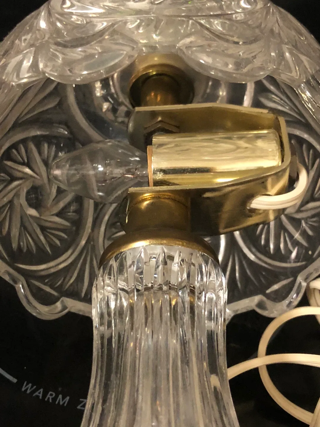 Vintage Lead Crystal Bedside or Vanity Table image indicator(6)