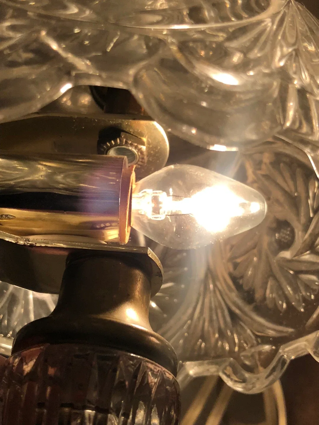 Vintage Lead Crystal Bedside or Vanity Table image indicator(10)