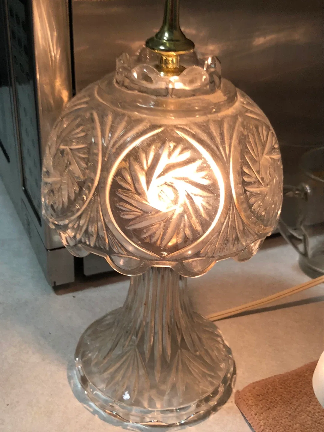 Vintage Lead Crystal Bedside or Vanity Table image indicator(9)