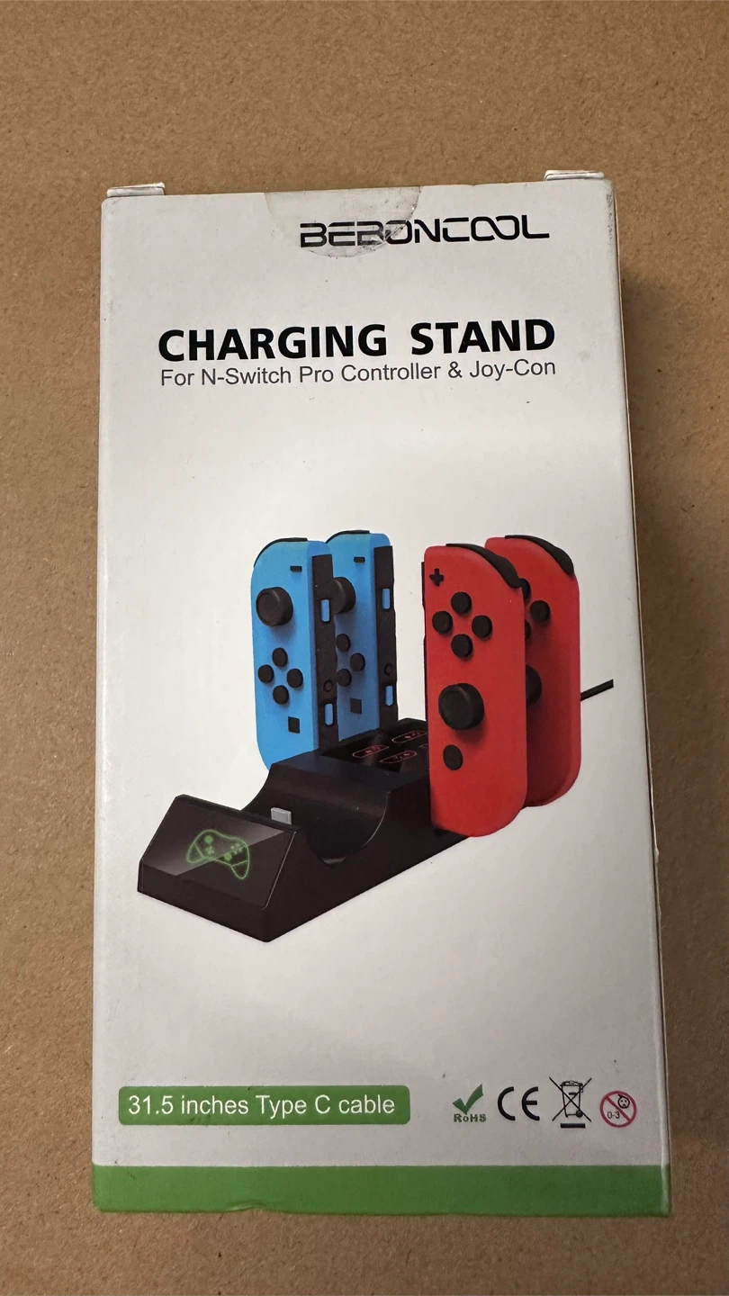 Beboncool Charging Stand for N-Switch Pro Controller & Joy-Con