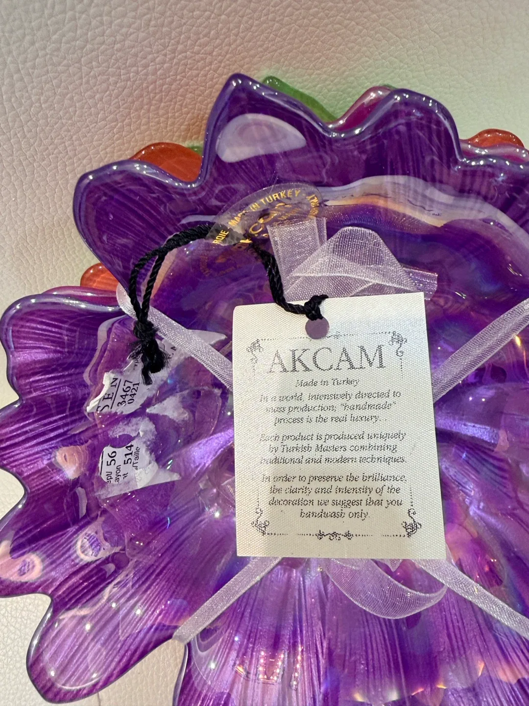 Holiday Gift- Flower shaped crystal Glass Bowls - Set of 4 image indicator(7)