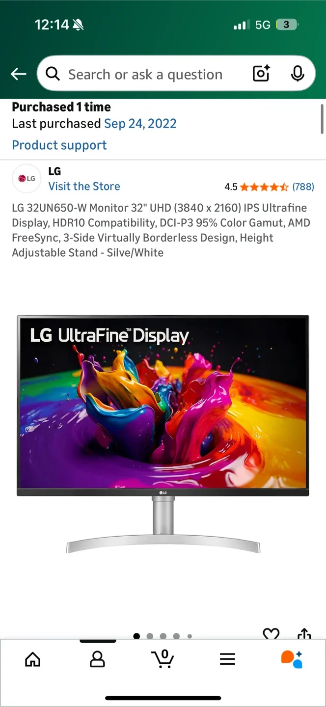 LG 32" UHD Monitor image indicator(2)