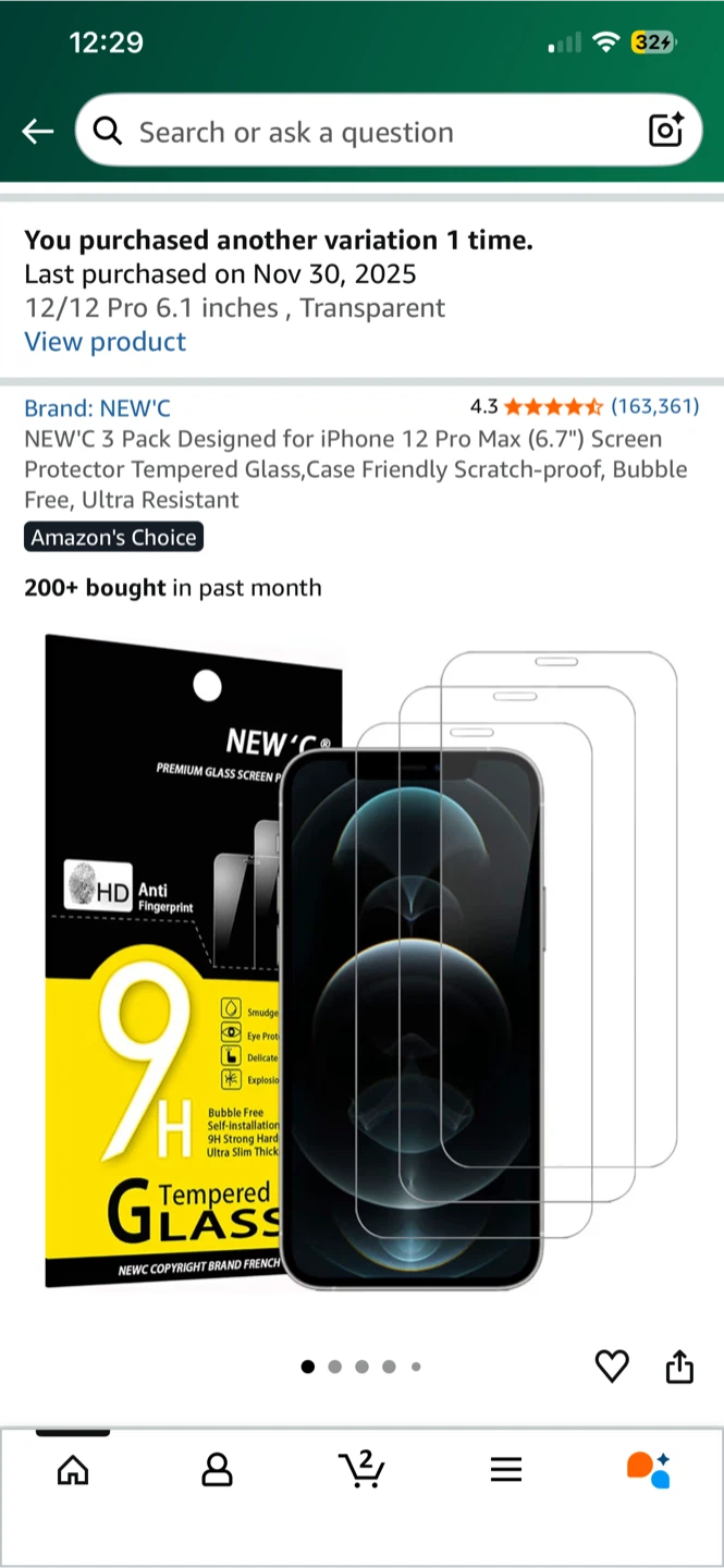 Tempered Glass Screen Protector for 12/12Pro/13/13Pro - photo 5