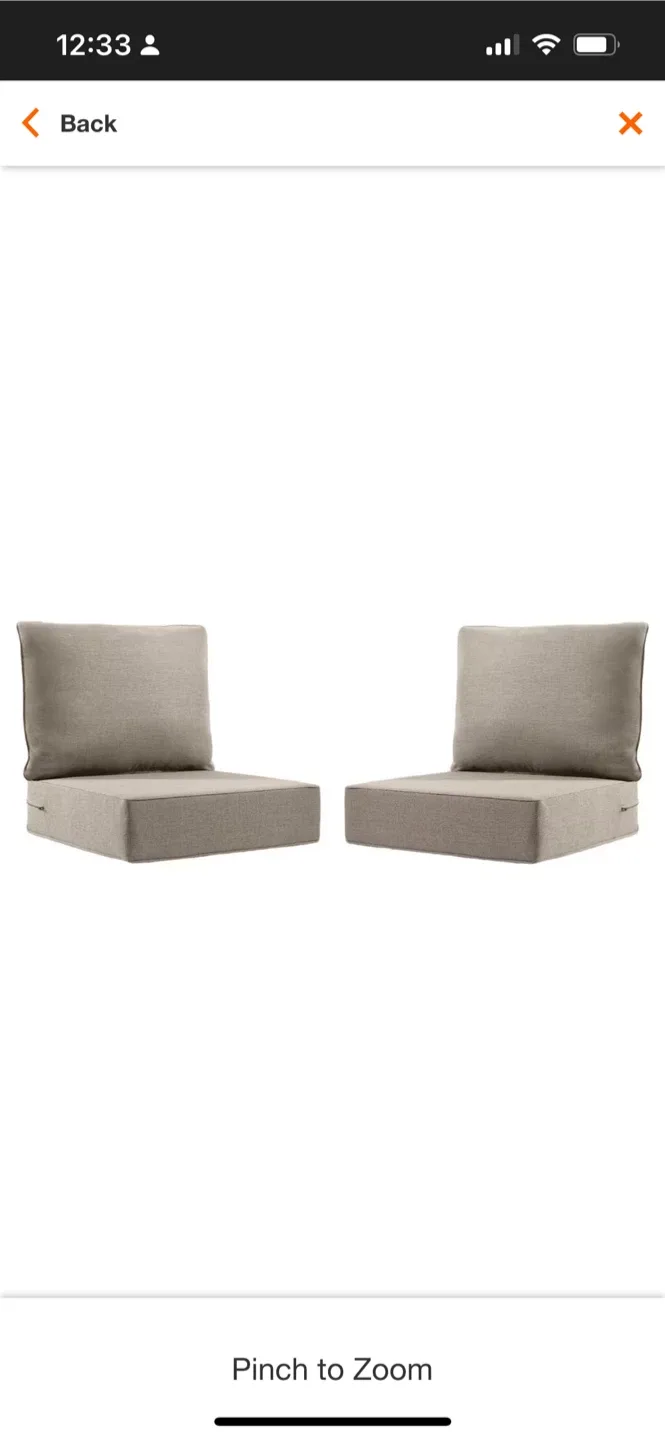 New Outdoor Chair Cushions - Olefin Fabric $25 each