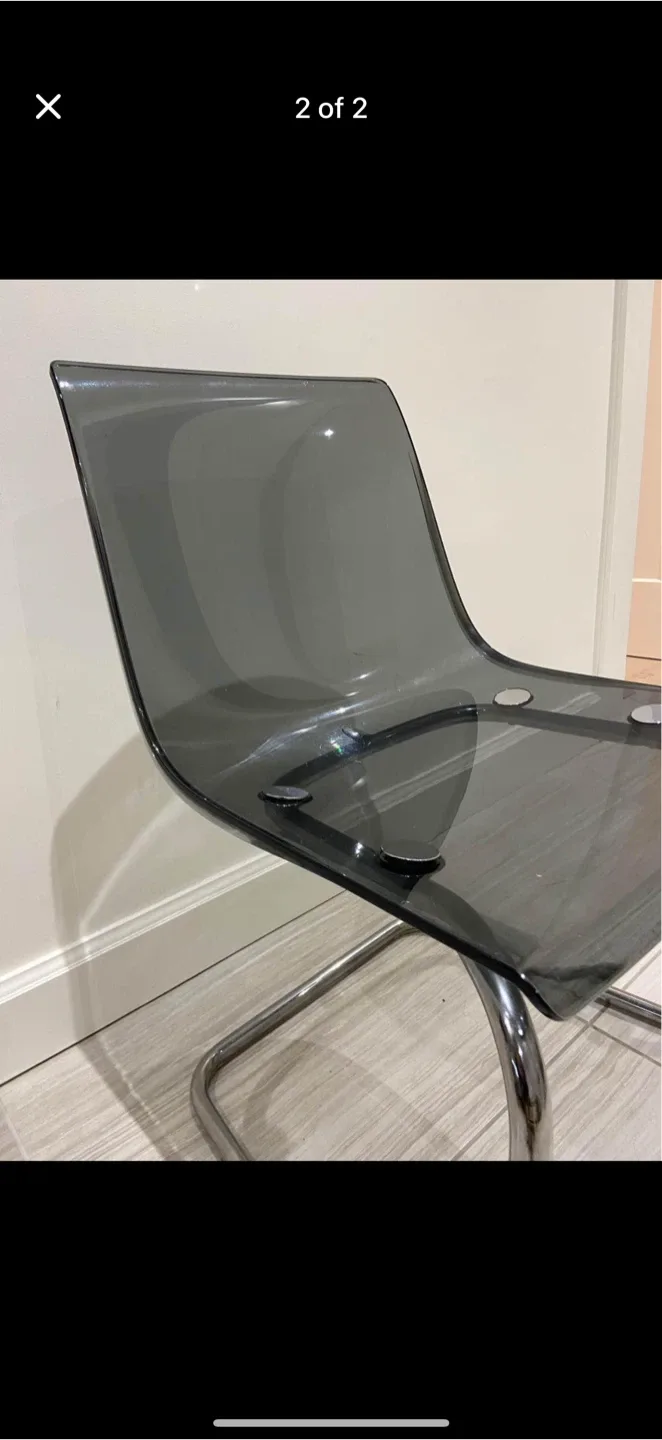IKEA Tobias Smoke Acrylic Chair