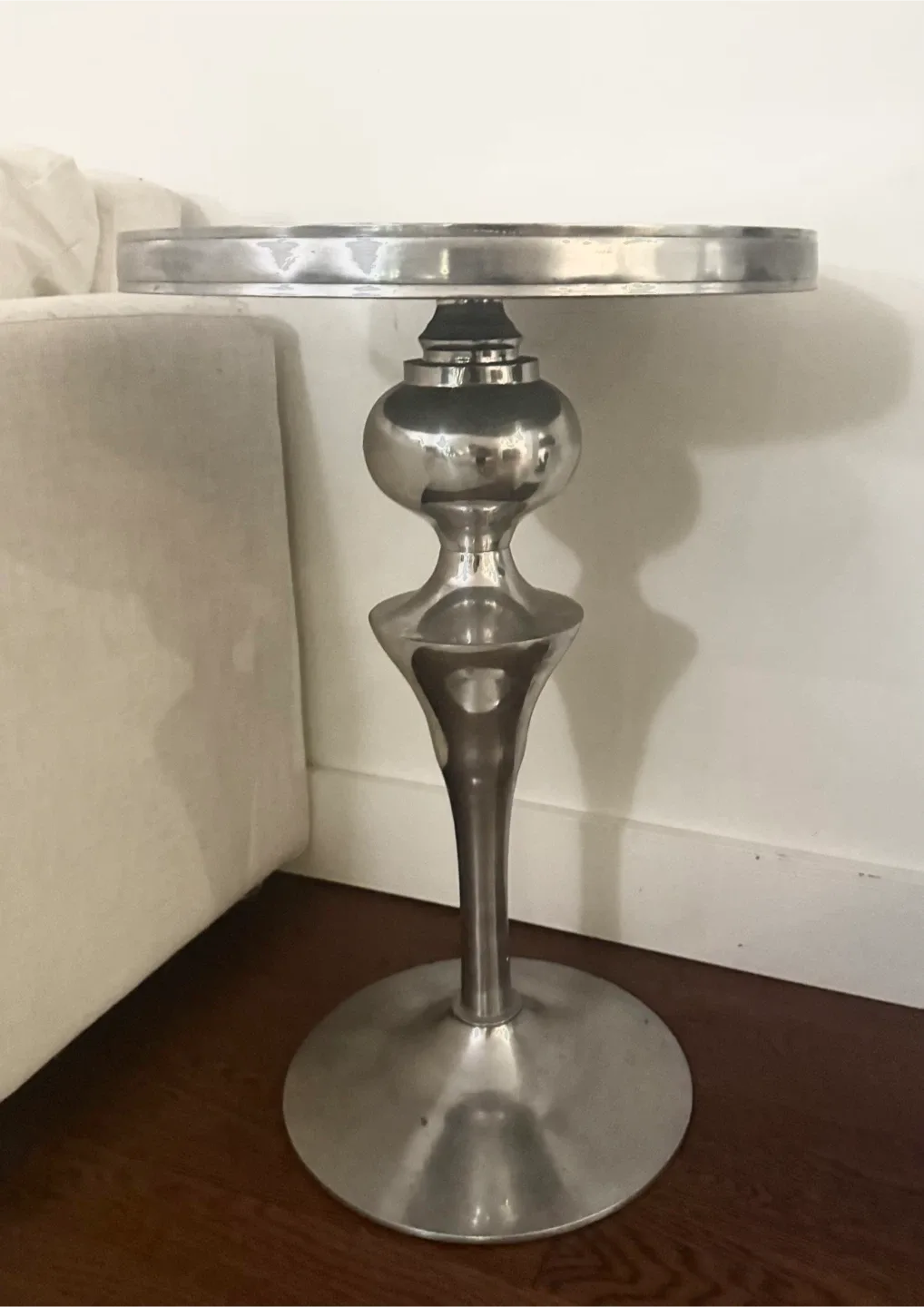 Urban BarnSilver Metal Accent Table image indicator(2)