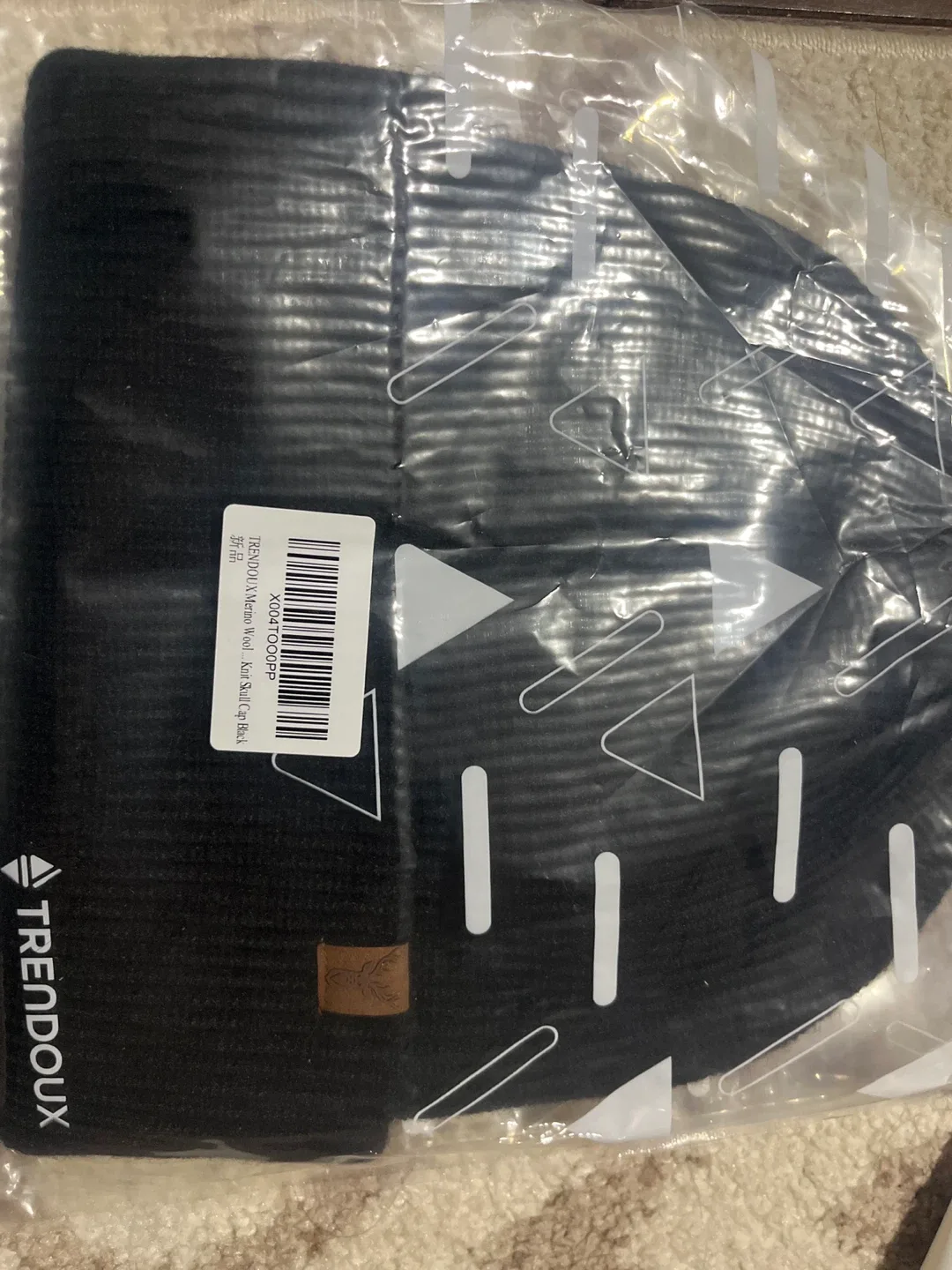 TRENDOUX Black Beanie Winter Hat - New image indicator(2)