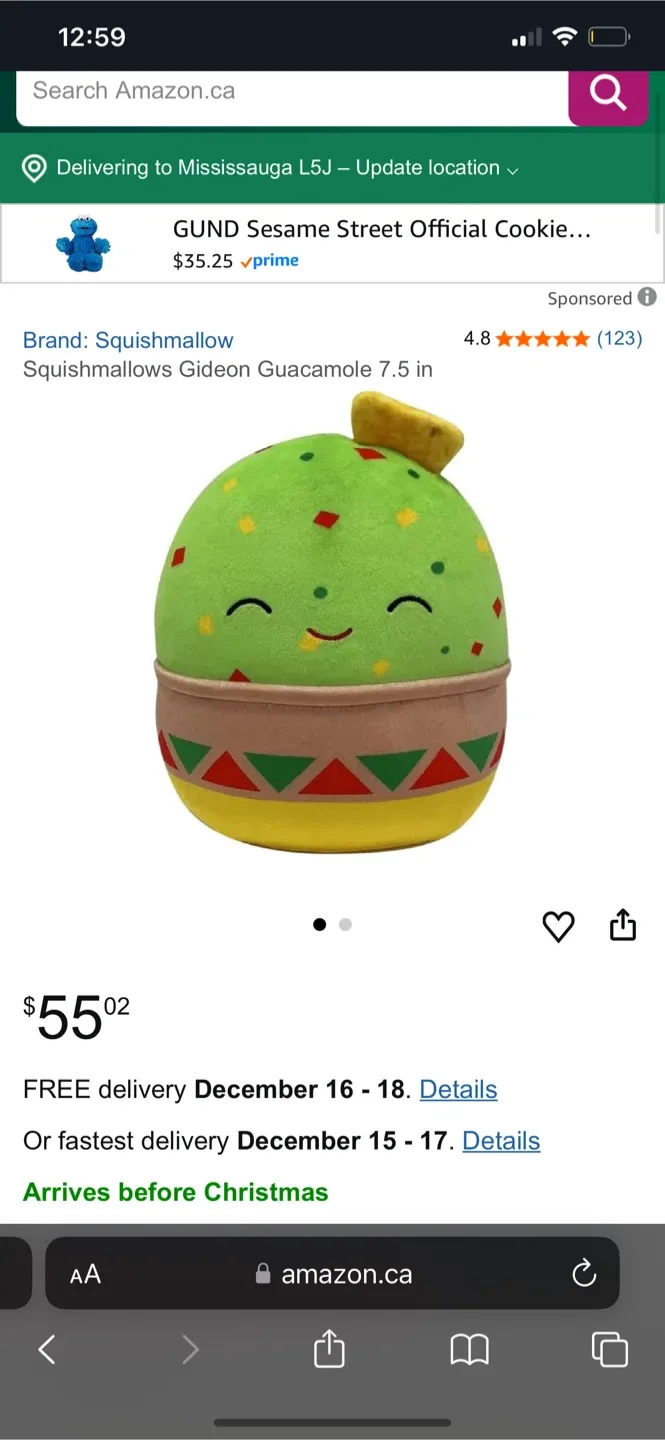 Squishmallows Gideon Guacamole Plush - New #Cleanout