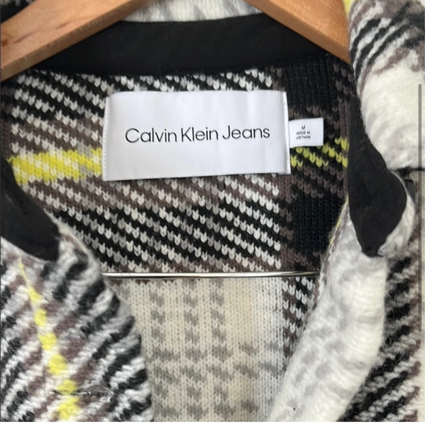 Calvin Klein Jeans Plaid Shacket - Size M - photo 2