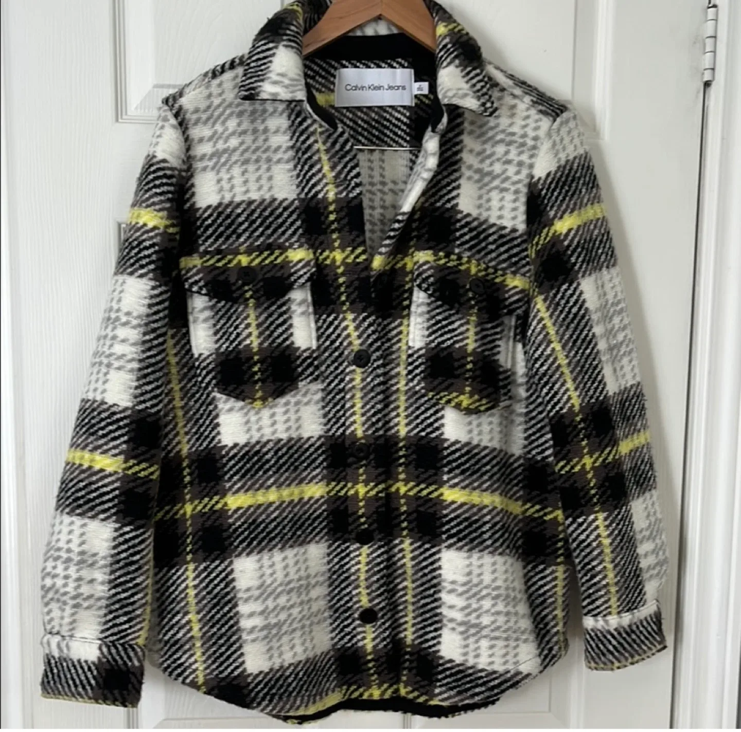 Calvin Klein Jeans Plaid Shacket - Size M