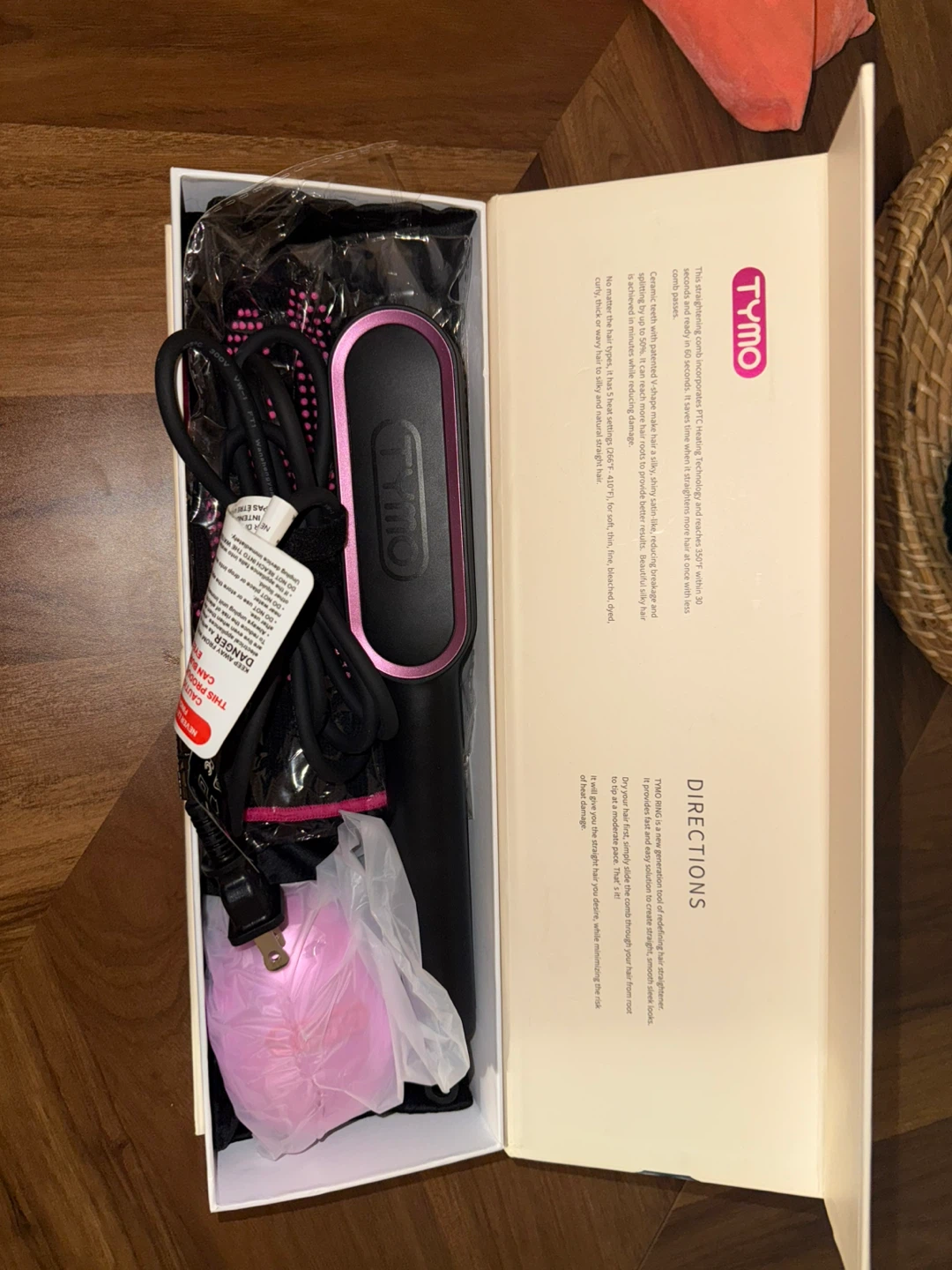TYMO Ring Hair Straightening Comb - New in Box! - photo 3