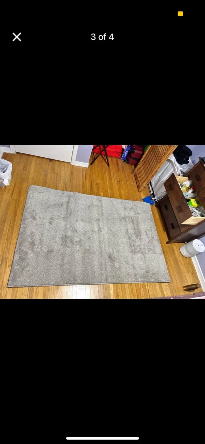 Bellissimo 4x6 Grey Area Rug image indicator(2)