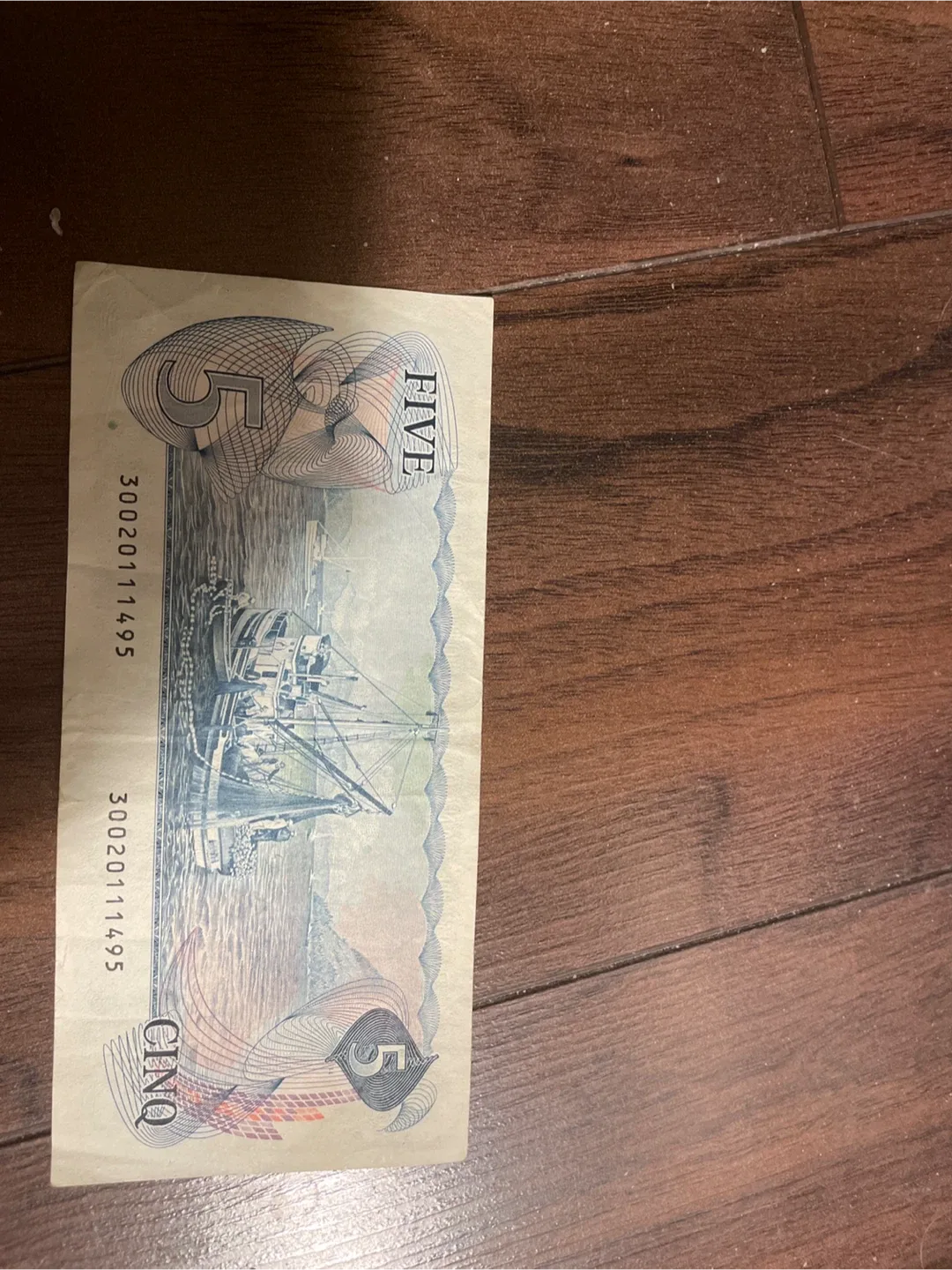 Canadian $5 Bill Vintage 1979 image indicator(2)