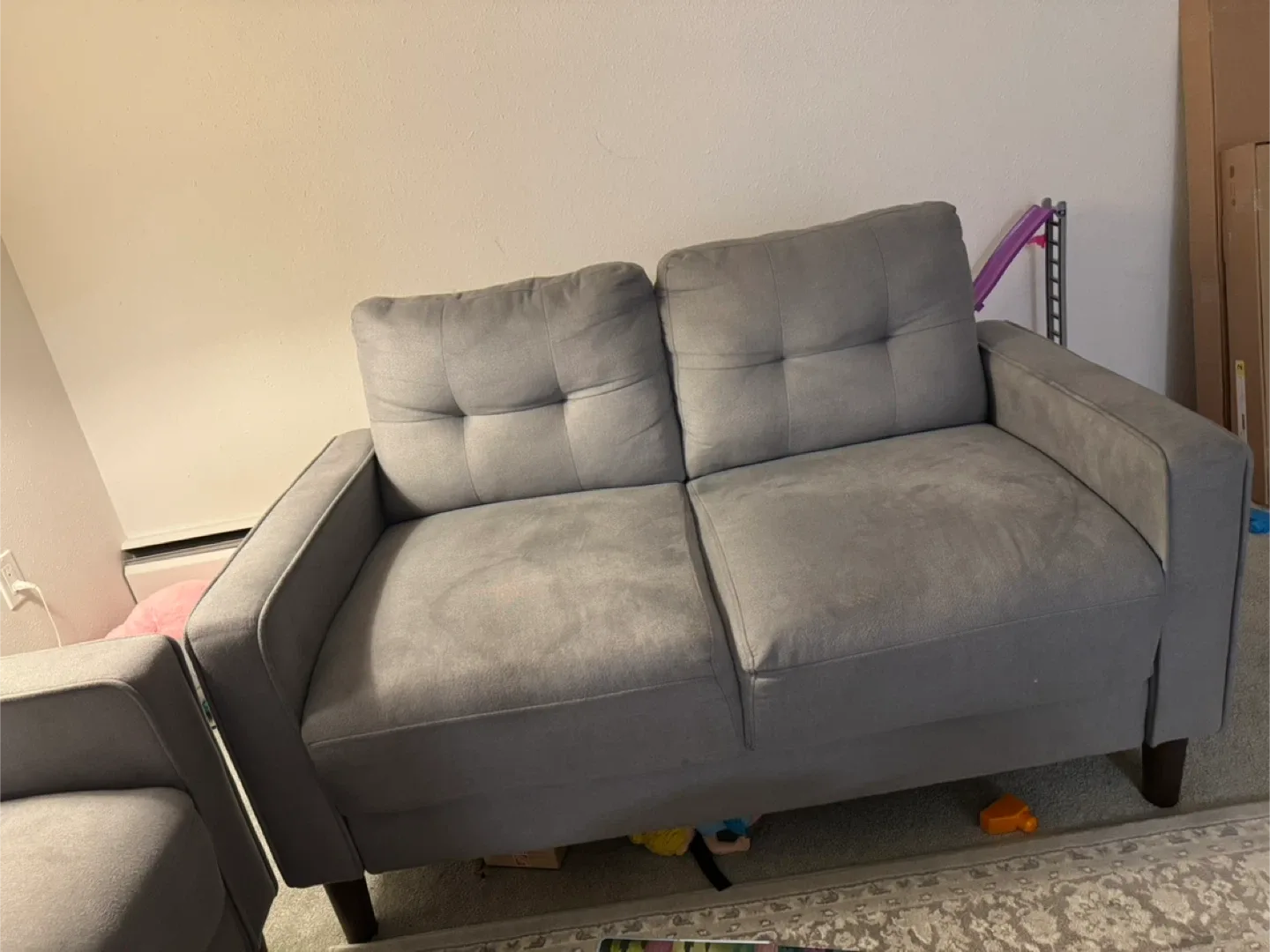 Grey Sofa and Loveseat Set image indicator(3)