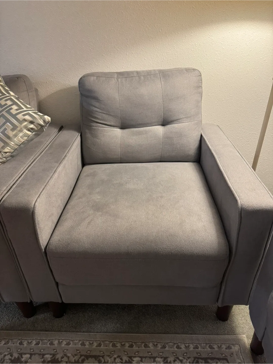 Grey Sofa and Loveseat Set image indicator(2)