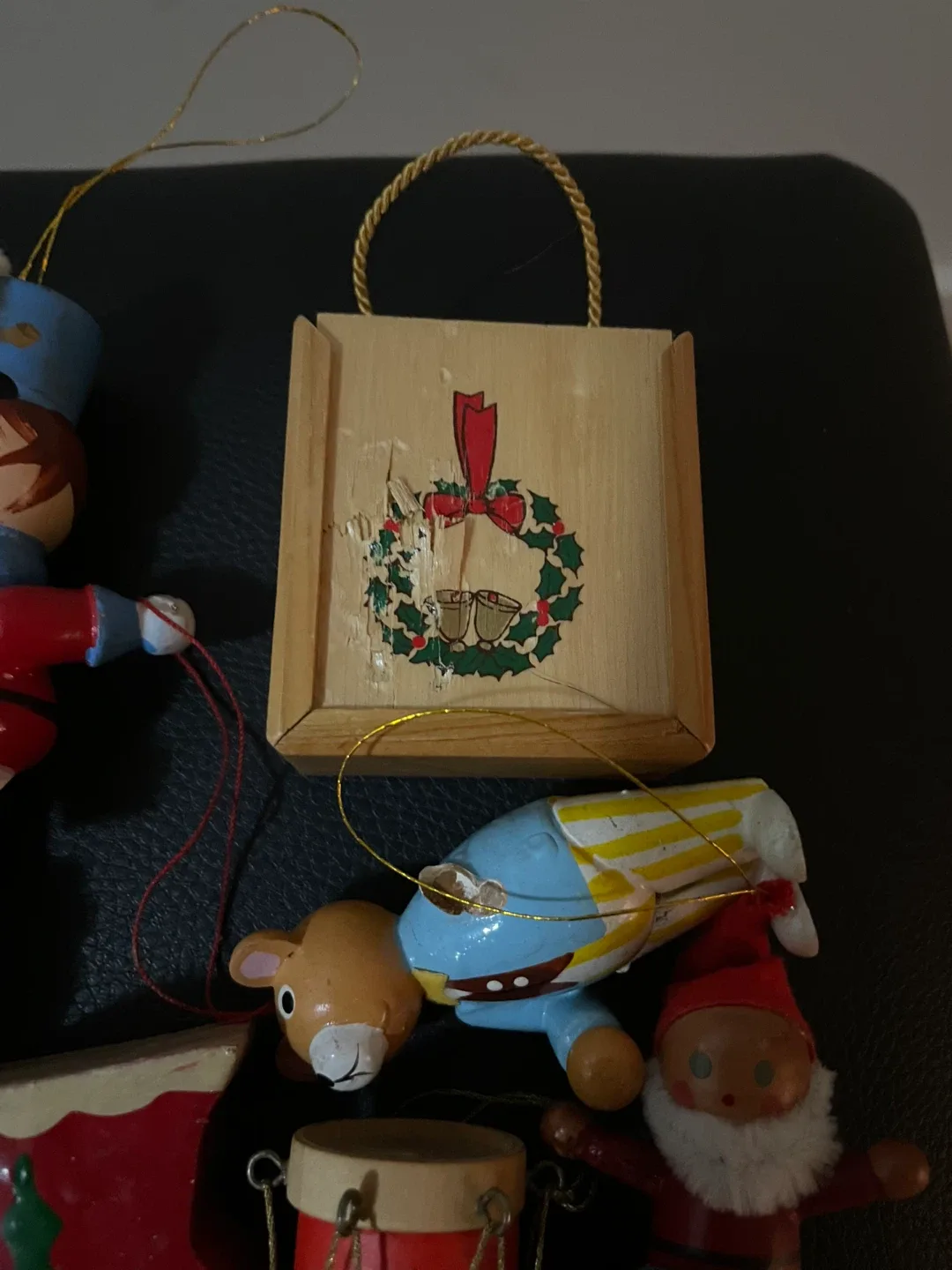 Vintage wooden Christmas ornaments image indicator(6)