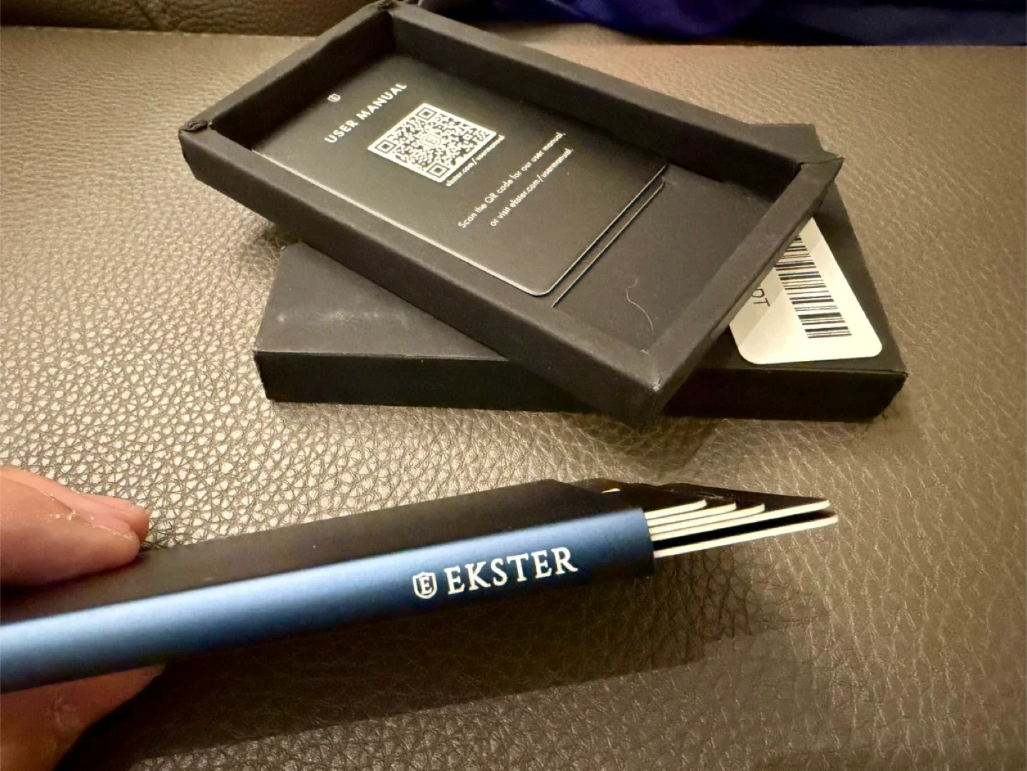 Ekster Aluminum Cardholder Wallet - Midnight Blue