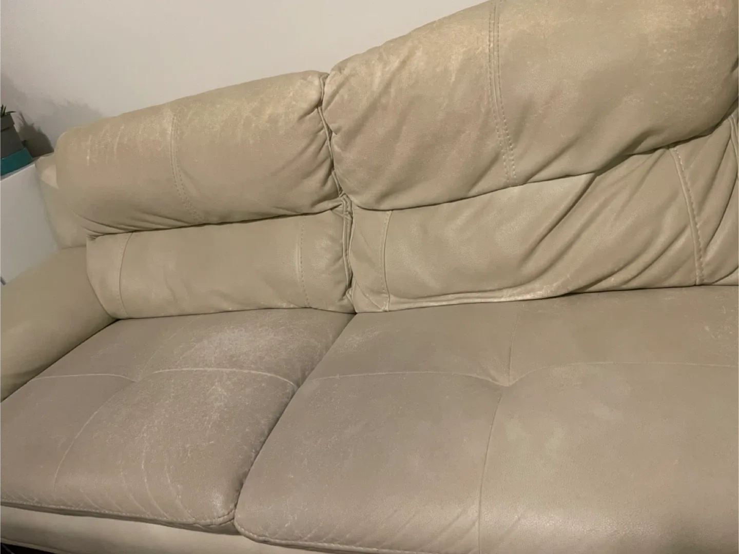 Beige Leather Sectional Sofa image indicator(6)