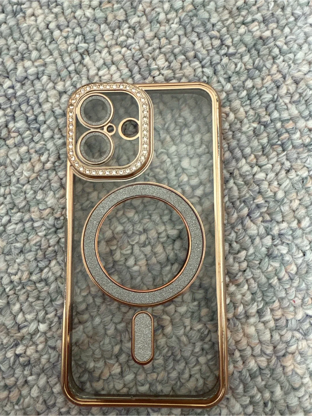 iPhone 16Case - Clear with Gold Trim