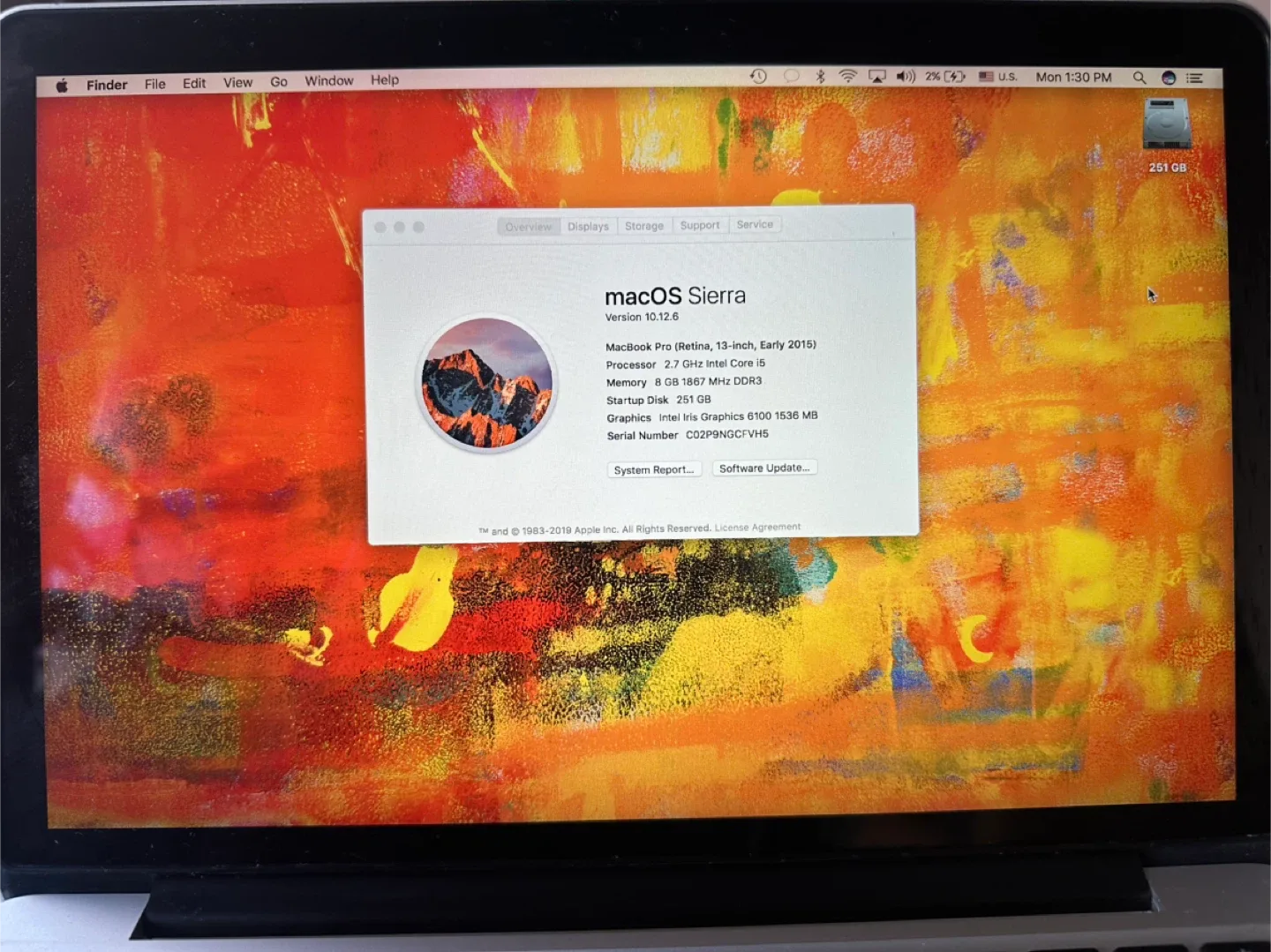 MacBook Pro 13-inch (Early 2015) image indicator(2)