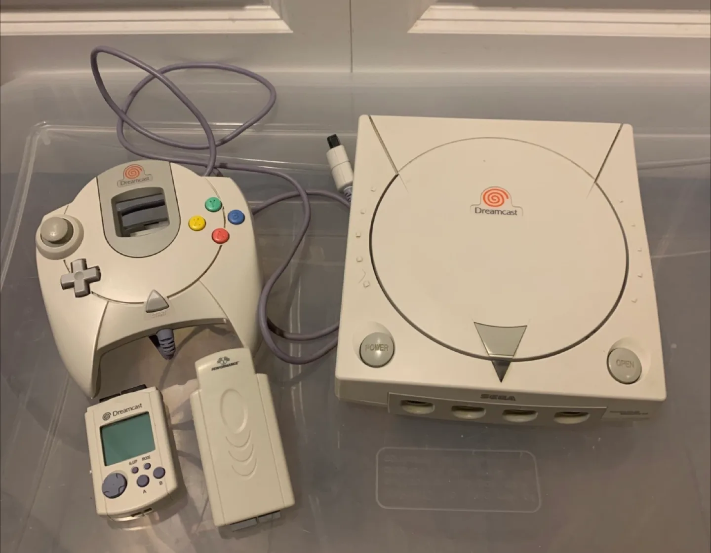 Sega Dreamcast Console with Controller & VMU