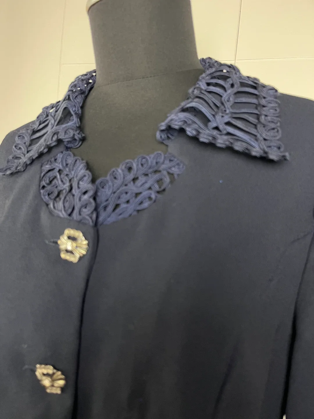 Yaz Navy Blue Blouse Size M image indicator(3)