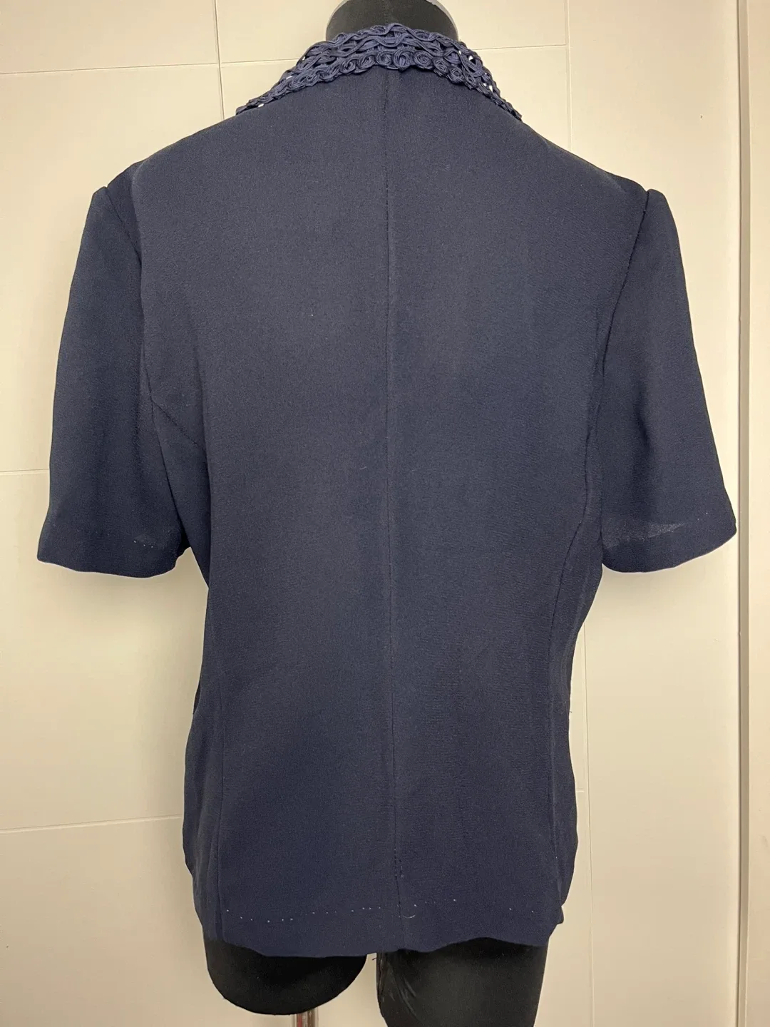 Yaz Navy Blue Blouse Size M image indicator(2)
