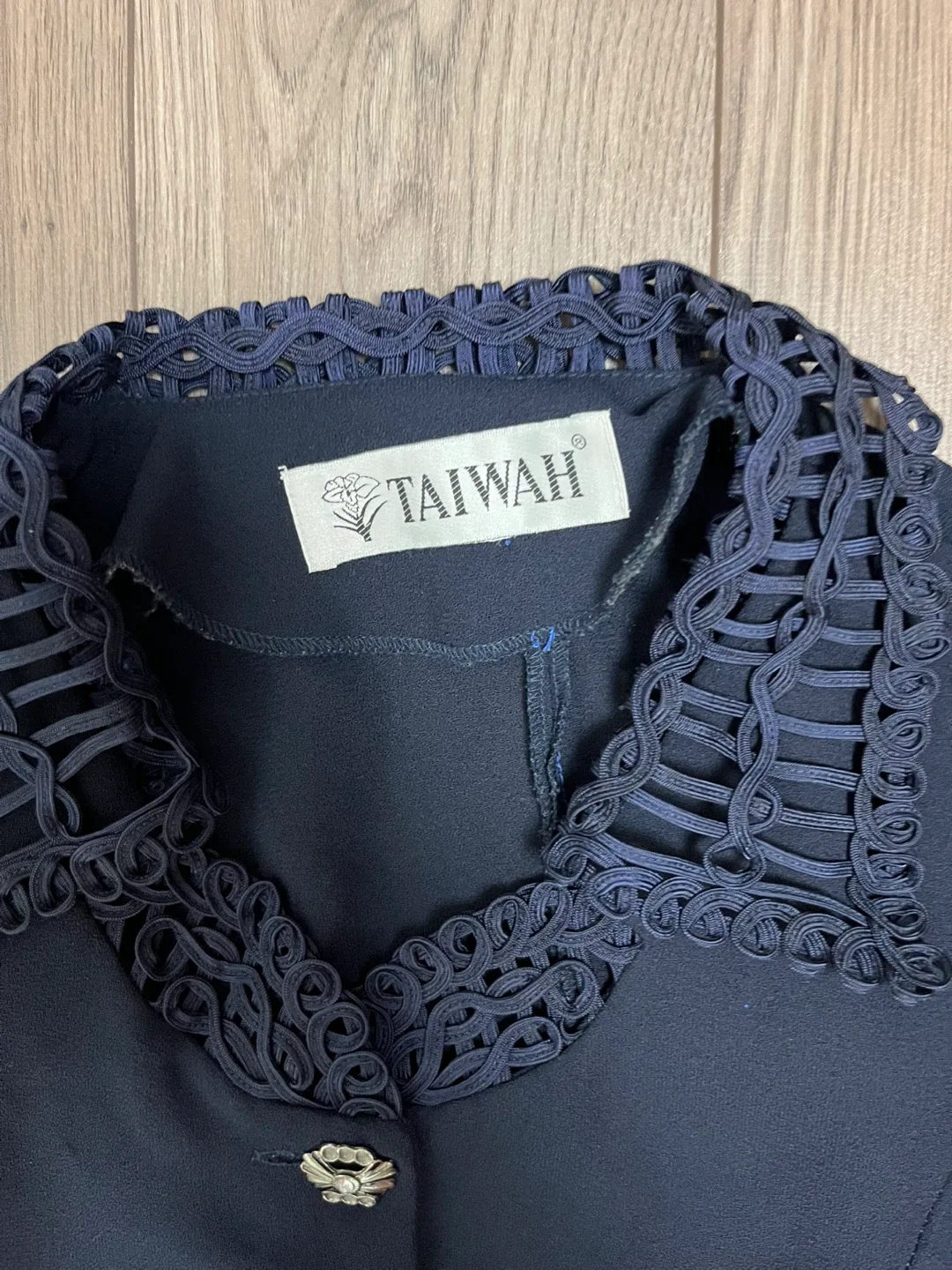 Yaz Navy Blue Blouse Size M image indicator(4)