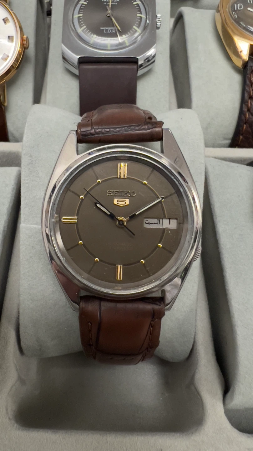 Seiko 5 Automatic Watch, Brown - photo 3