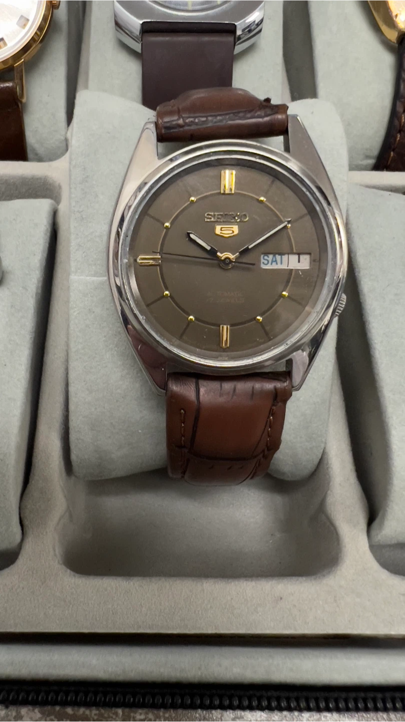 Seiko 5 Automatic Watch, Brown - photo 4