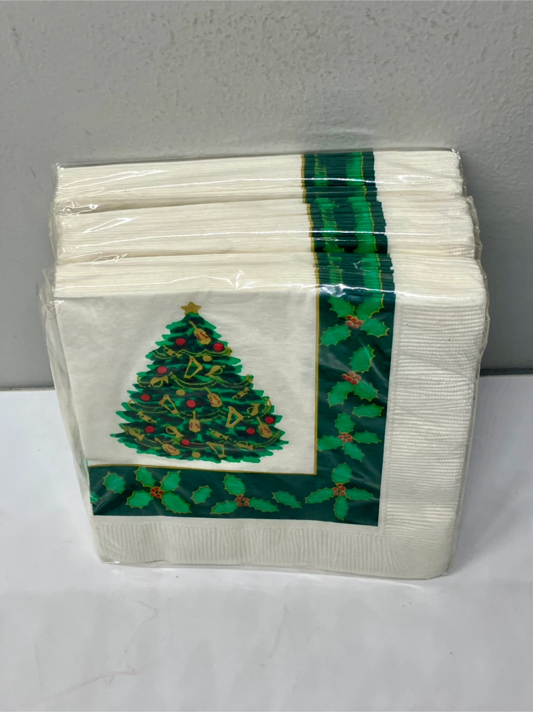 3 Packages Of Vintage Christmas Cocktail Napkins - 48 Count - photo 2