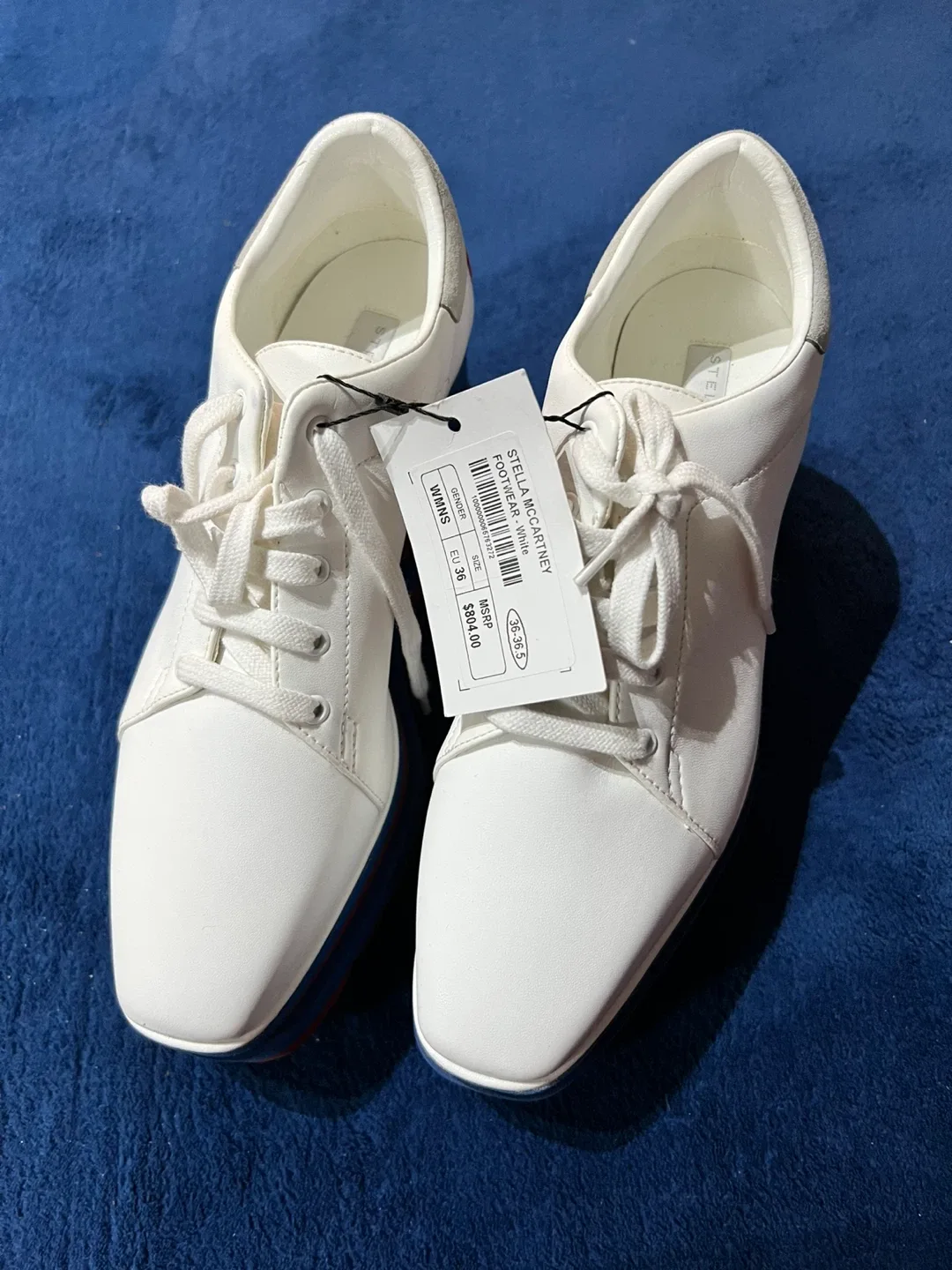 Stella McCartney White Platform Sneakers - Size 36 image indicator(2)