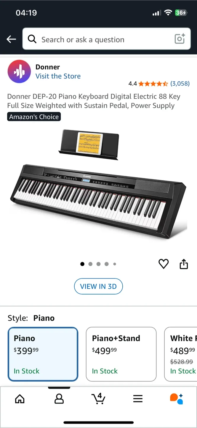 Donner DEP-20 Digital Piano 88 keys