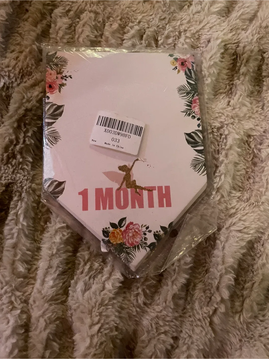 New 12 Month Baby Milestone Birthday Banner Fairy Theme