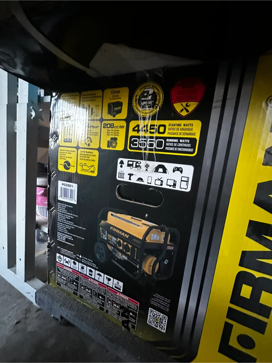 Firman P03501 Portable Generator - 4450 Watts image indicator(2)